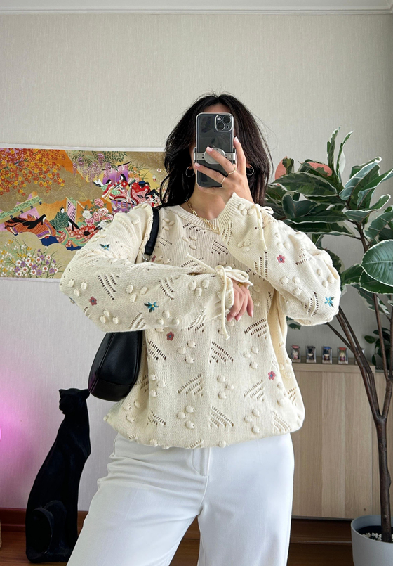 Hika Oversize Pütürlü Kazak Bej