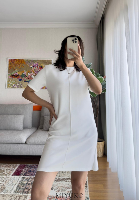 Hıtoe Basic Elbise Beyaz