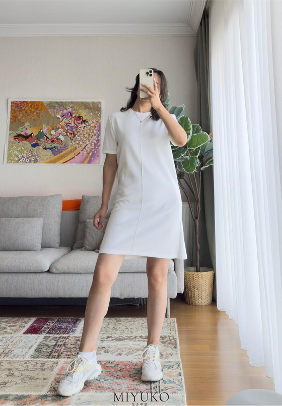 Hıtoe Basic Elbise Beyaz