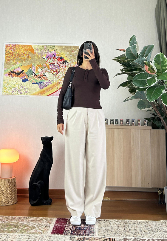 Kiera düğmeli Body Kahve