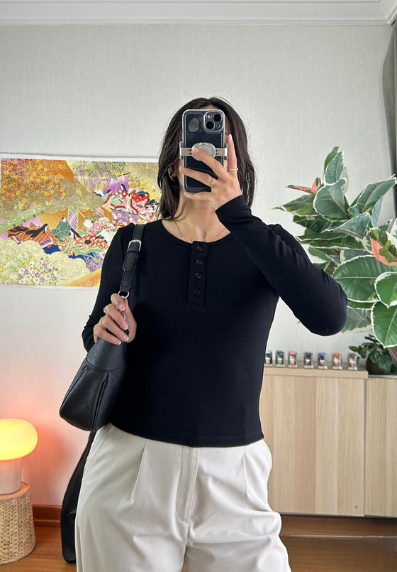 Kiera düğmeli Body Siyah