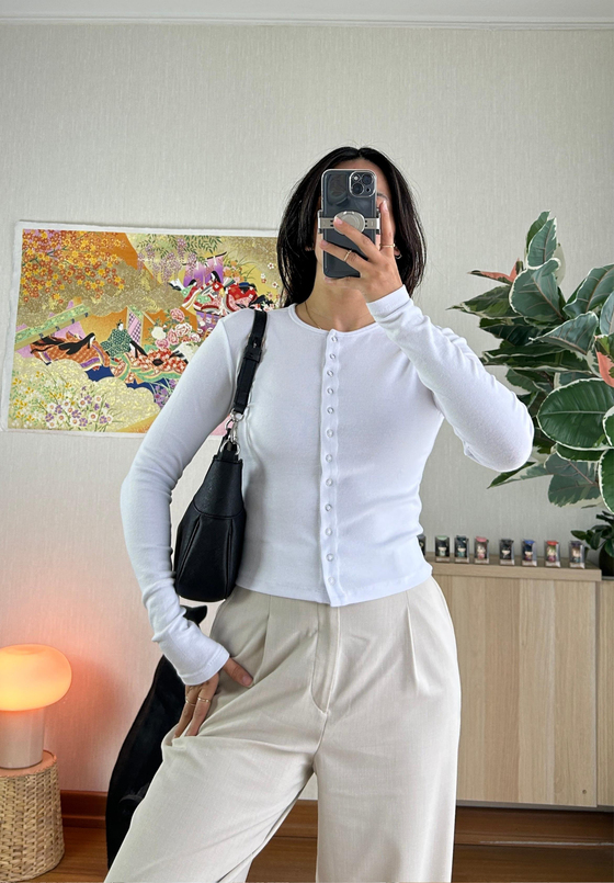 Kimora Önü Cırtlı Body Beyaz