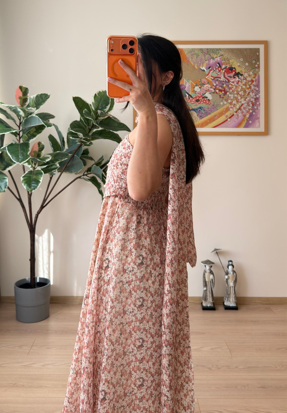Koharu Gipeli Çiçek Desen Elbise