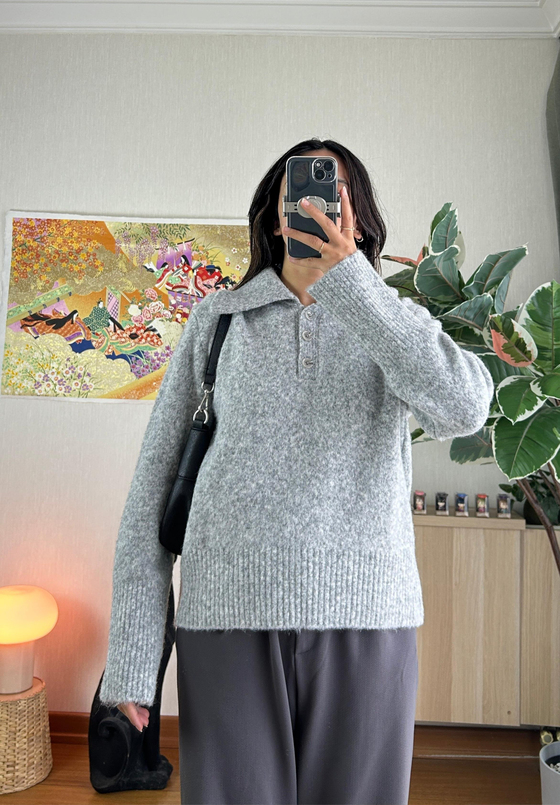 Minato Bebe Yaka Kazak Gri
