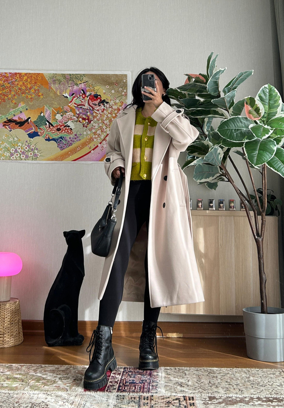 Mizuki Kaşe Kaban Bej