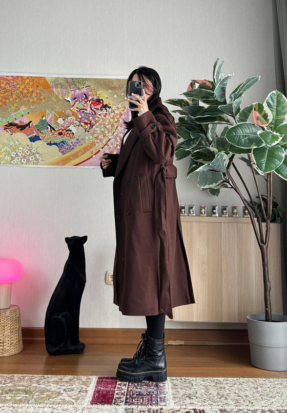 Mizuki Kaşe Kaban Kahve 