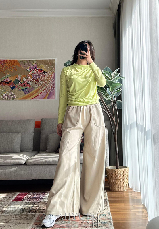 Nagi Drape Detaylı Body Açık Yeşil