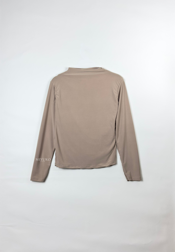 Nagi Drape Detaylı Body Bej