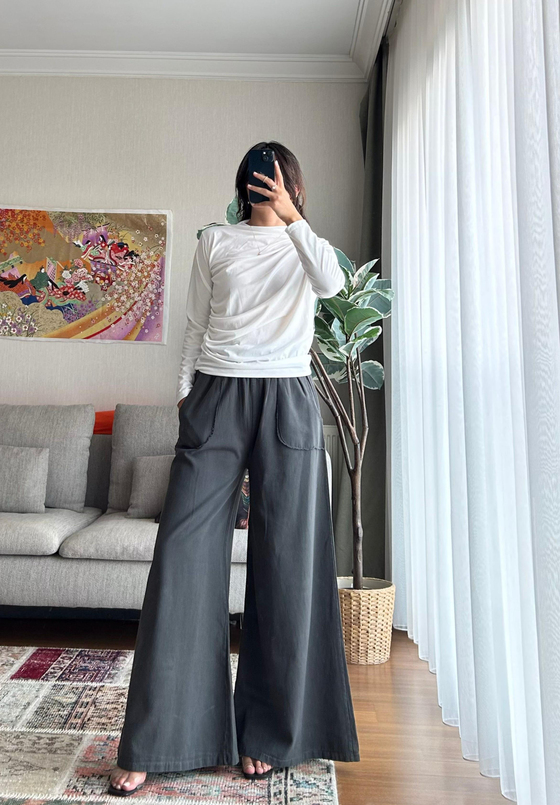 Nagi Drape Detaylı Body Beyaz