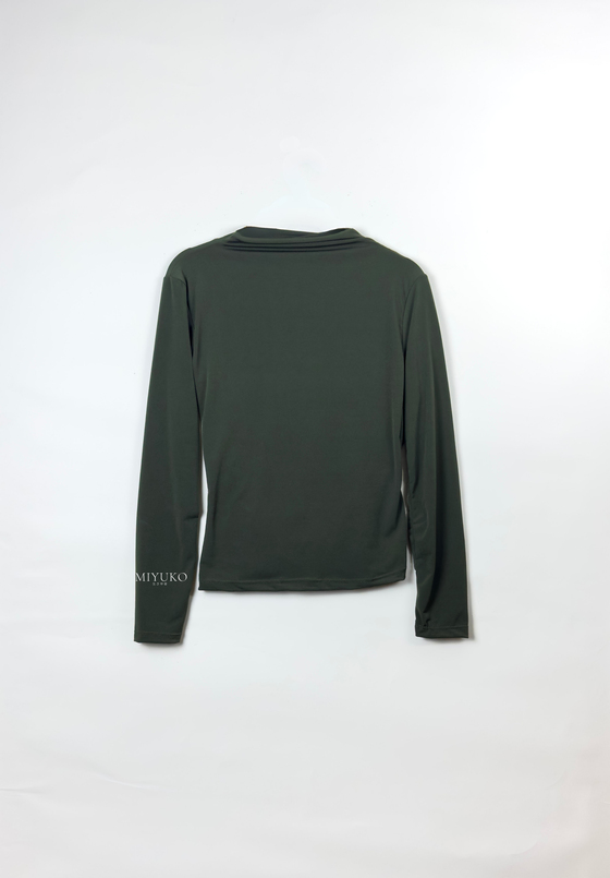 Nagi Drape Detaylı Body Haki