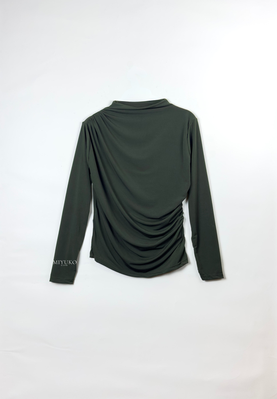 Nagi Drape Detaylı Body Haki