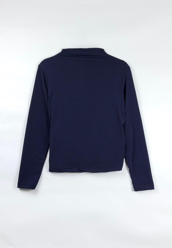 Nagi Drape Detaylı Body Lacivert