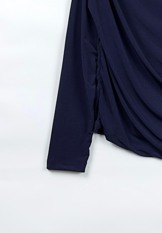 Nagi Drape Detaylı Body Lacivert