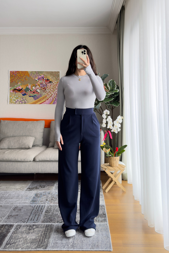 Os Parmak Geçmeli Body Gri