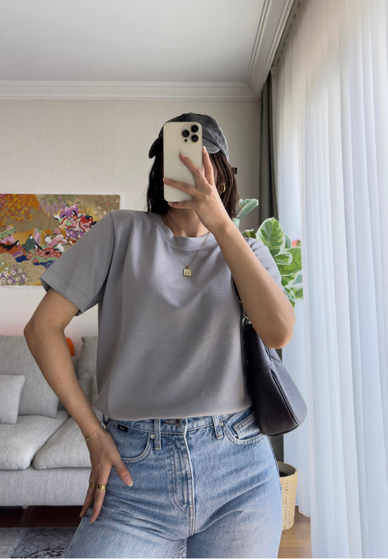 OYS Basic T-Shirt Gri