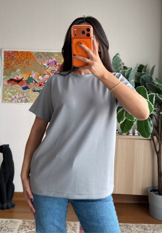 Oys Basic T-Shirt Gri