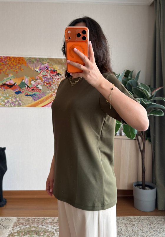 Oys Basic T-Shirt Haki