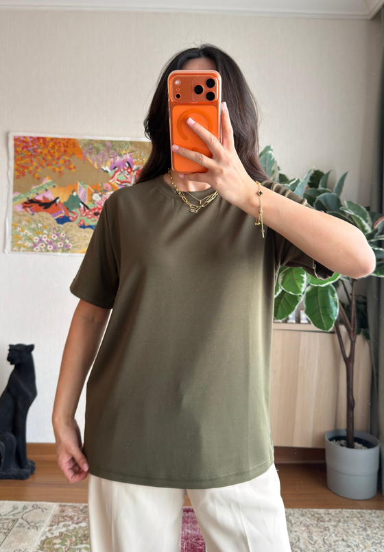 Oys Basic T-Shirt Haki