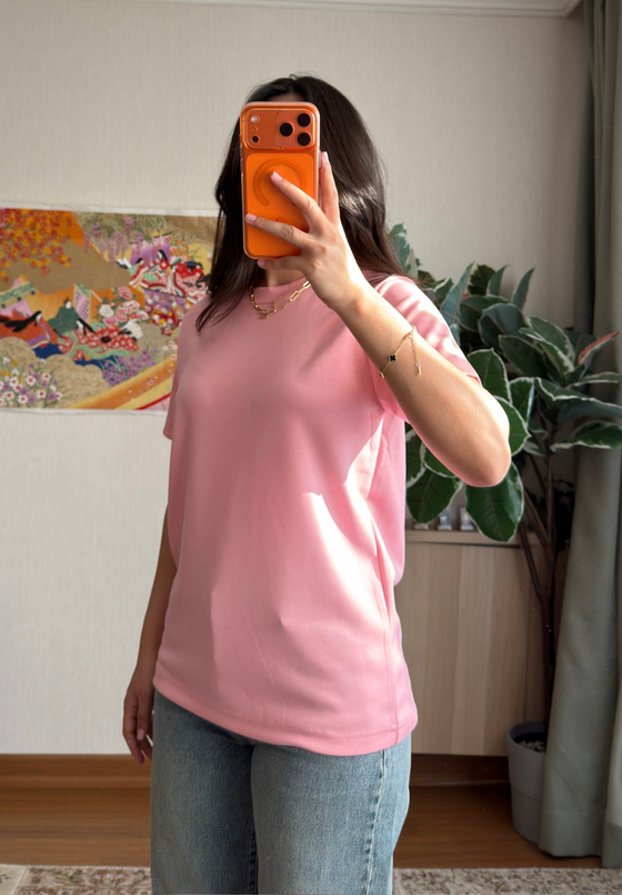 Oys Basic T-Shirt Pudra