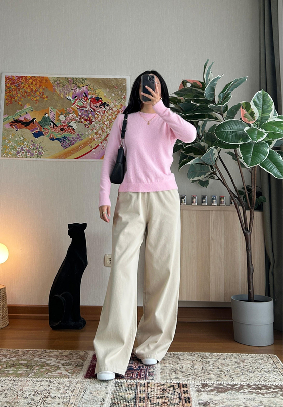 Rie Yumuşak Basic Kazak Pembe