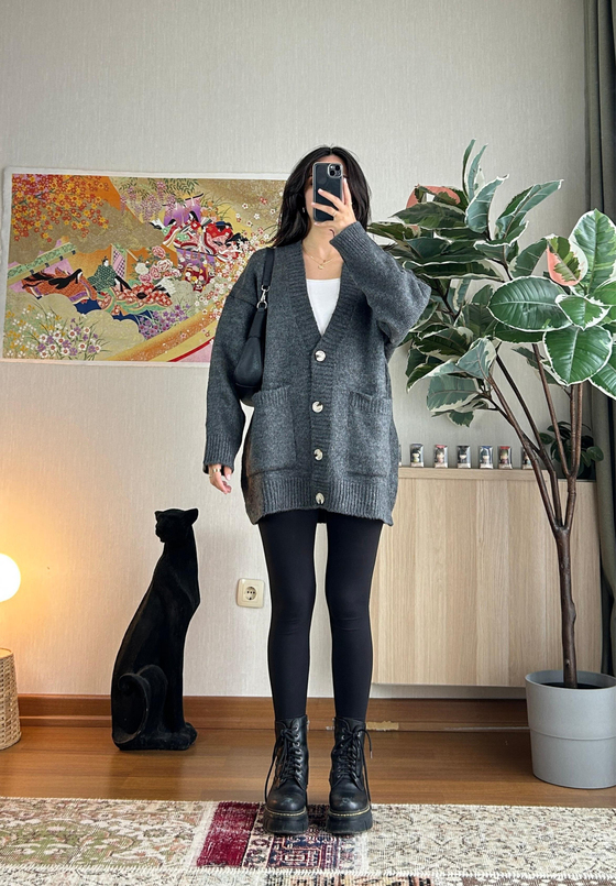 Rinako Uzun Hırka Füme