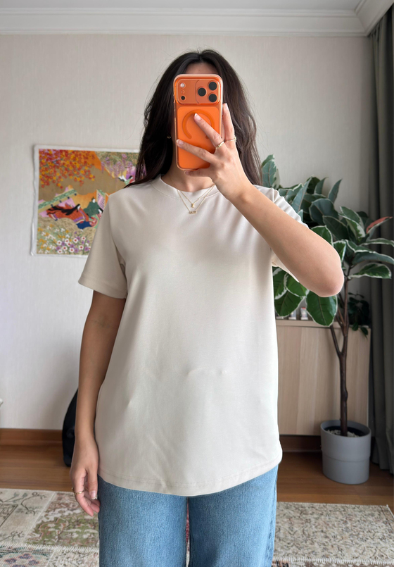 Saika Basic T-Shirt Bej