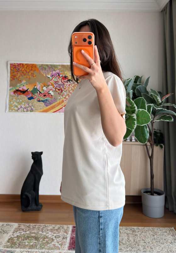 Saika Basic T-Shirt Bej