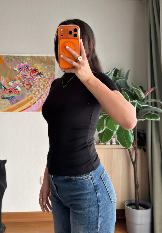 Sayo Basic Fit T-Shirt Siyah
