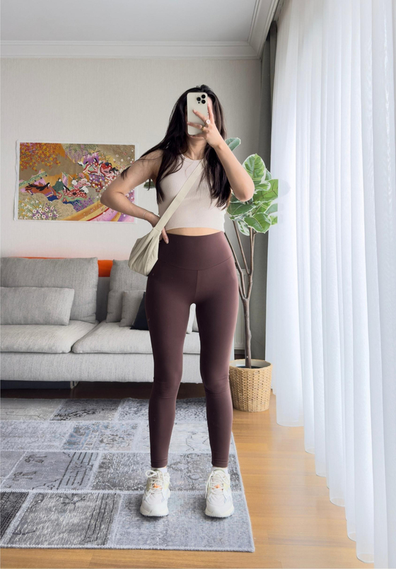 Sculpt Fit Yüksek Bel Tayt Kahve