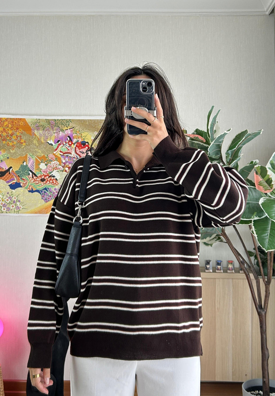 Suko Polo Yaka Triko Kazak Bordo