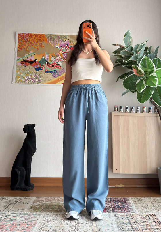 Tomoe Tensel Pantolon İndigo