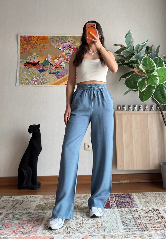 Tomoe Tensel Pantolon İndigo
