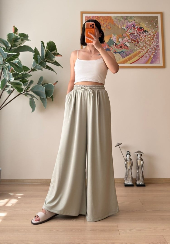 Utame Cepli Modal Pantolon Ç.Yeşil