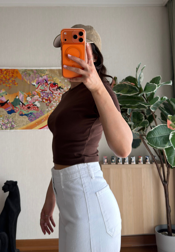 Yoko Basic Fit T-Shirt Kahve