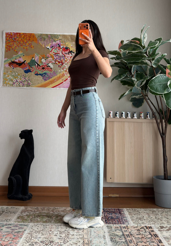 Yuriko Kemerli Bol Paça Jean