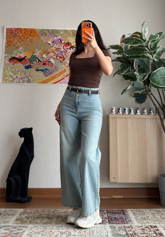 Yuriko Kemerli Bol Paça Jean