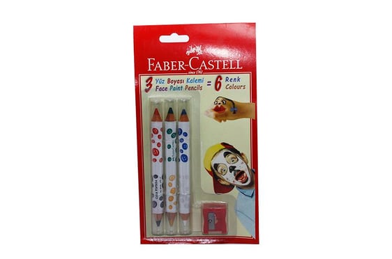 Faber Castell Yüz Boyası Kalemi 6 Renk