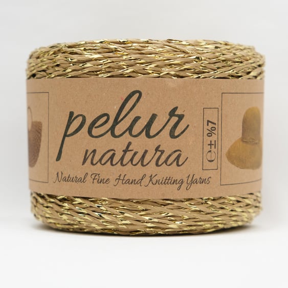 250 Gram Naturel Simli Kağıt İp No: 403