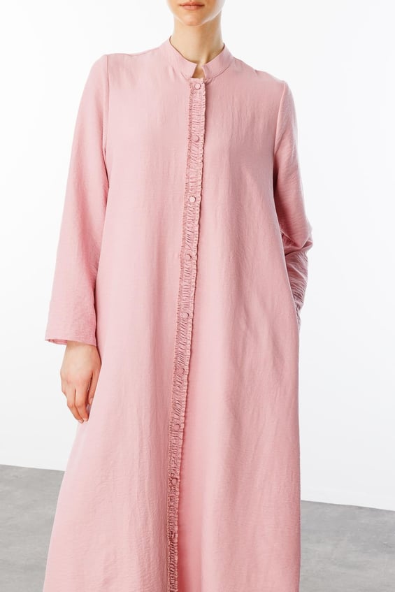 HM placket and back Smocking Detail Allergen timeless texture ipekce sports Cap/ Ferace-Powder
