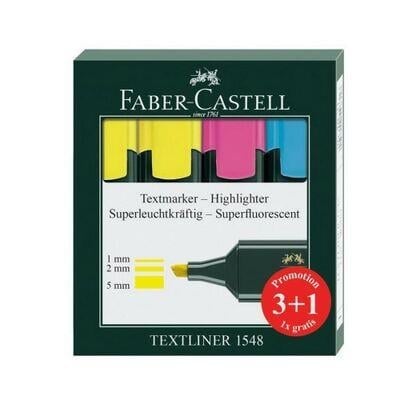 Faber Castell Textliner Fosforlu Kalem 4lü