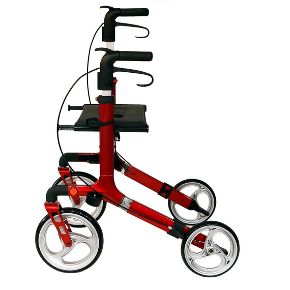 Poylin P888 Ultra Lüks Rolatör Kırmızı - Titanyum Gri