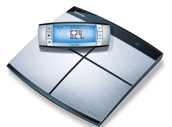 Beurer BF 105 Gümüş Dijital Yağ Ölçer Baskül