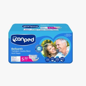 Canped Tekstil Yüzeyli Belbantlı Yetişkin Hasta Bezi 30'LU