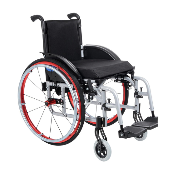 COMFORT PLUS HAFİF MANUEL TEKERLEKLİ SANDALYE YARI AKTİF DM-315-38CM 