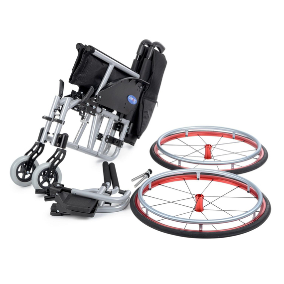 COMFORT PLUS HAFİF MANUEL TEKERLEKLİ SANDALYE YARI AKTİF DM-315-38CM 