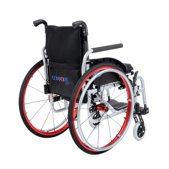COMFORT PLUS HAFİF MANUEL TEKERLEKLİ SANDALYE YARI AKTİF DM-315-38CM 
