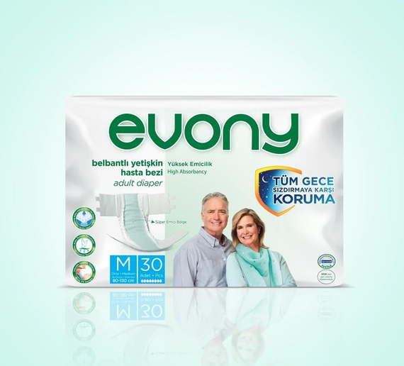 Evony Bel Bantlı Hasta Bezi 30'LU