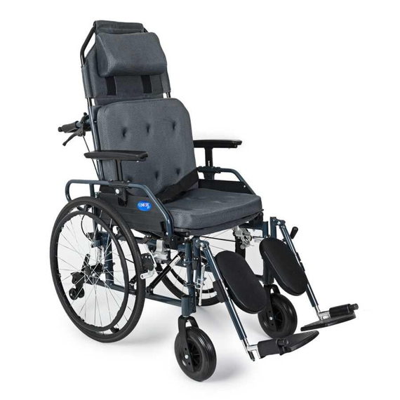 KY954LGC-46ALÜMİNYUM SIRTI YATAR TEKERLEKLİ SANDALYE