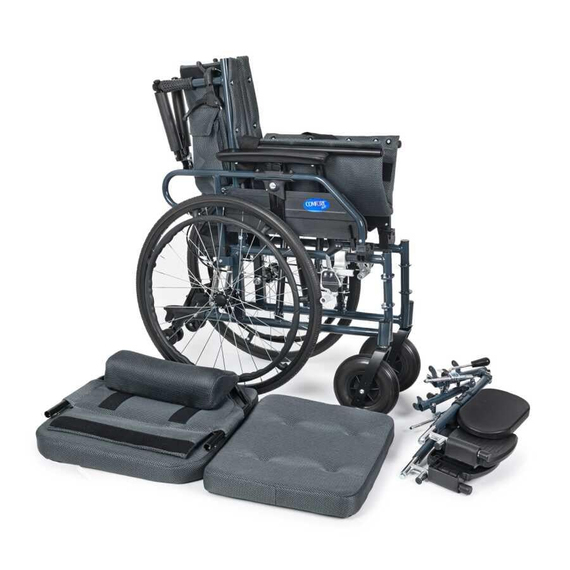 KY954LGC-46ALÜMİNYUM SIRTI YATAR TEKERLEKLİ SANDALYE