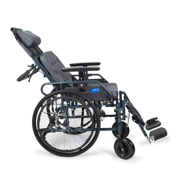 KY954LGC-46ALÜMİNYUM SIRTI YATAR TEKERLEKLİ SANDALYE